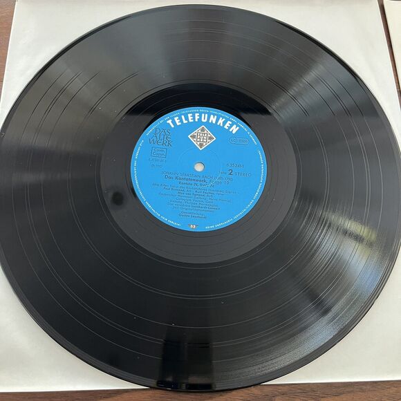 J. S. Bach Das Kantatenwerk Complete Cantatas Vol 19 LP Box Set 1977 Telefunken - Picture 5 of 9